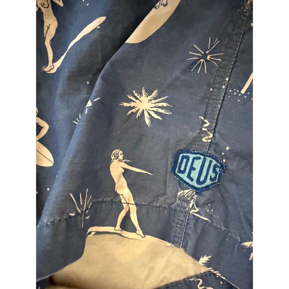 Deus Ex Machina Sandbar Surfers Board Short Size Medium - Picture 4 of 6